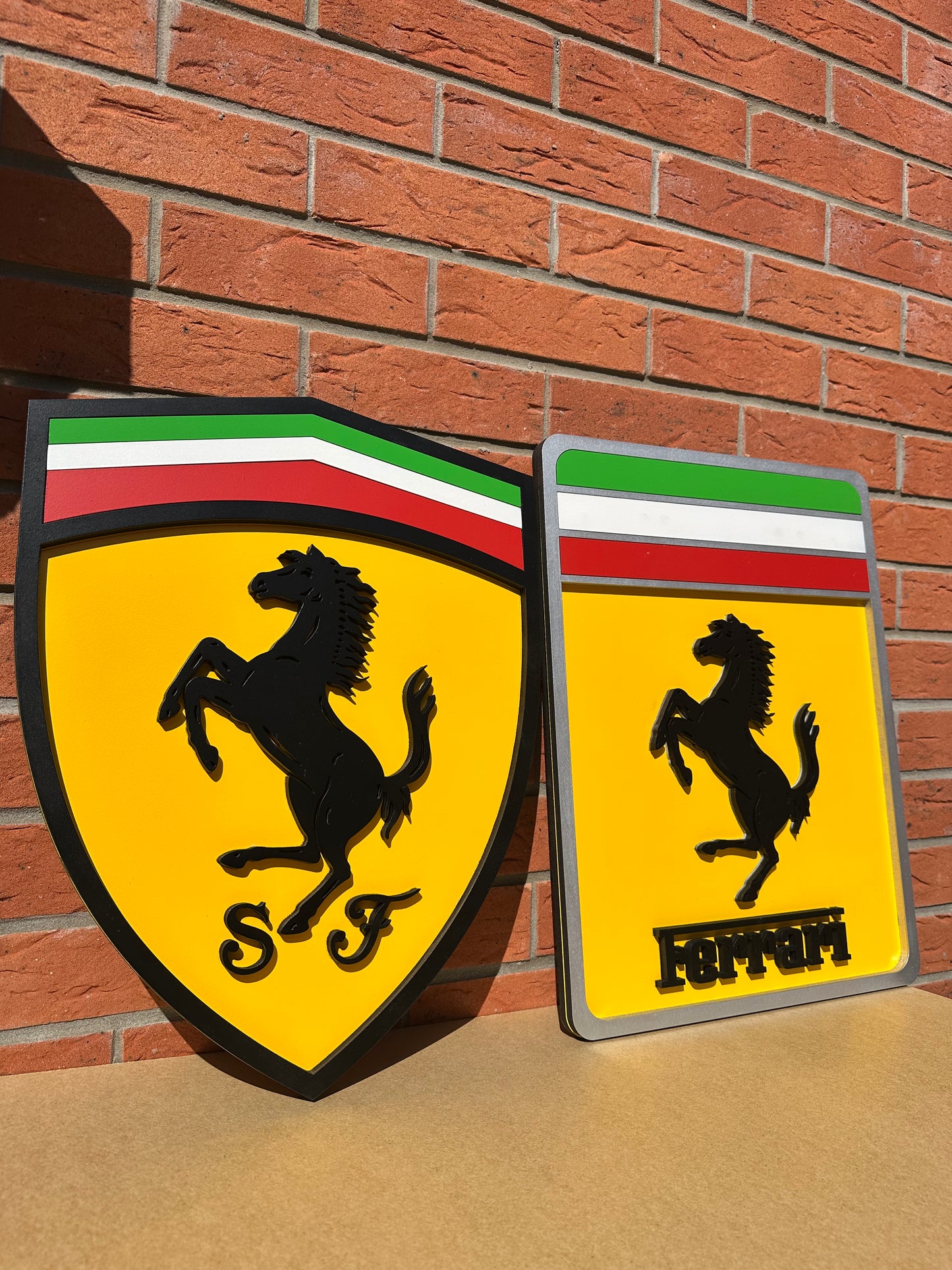 Prancing Horse Wooden Wall Art: Rectangle