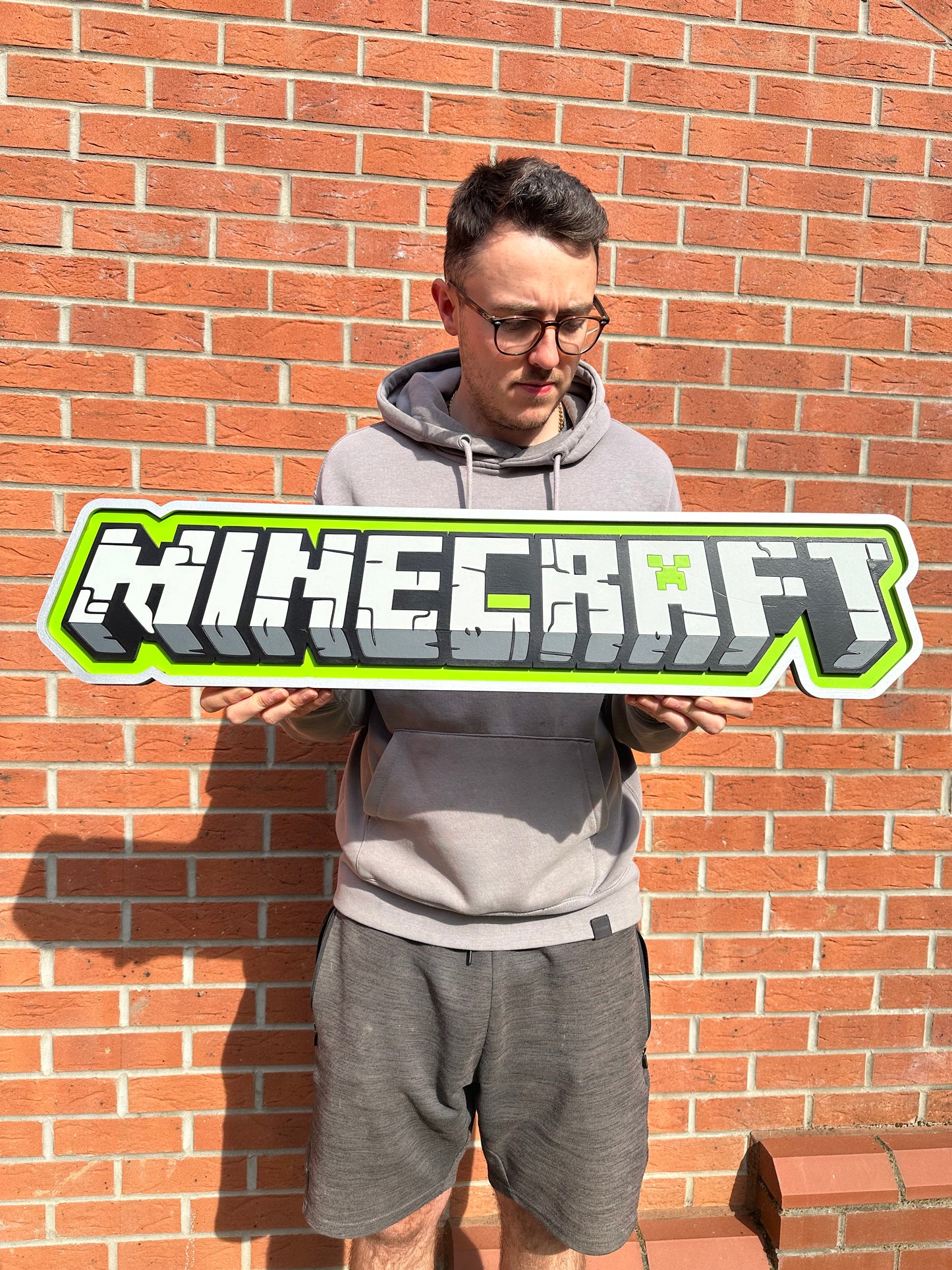 Pixel-Inspired Wooden Gamer Sign